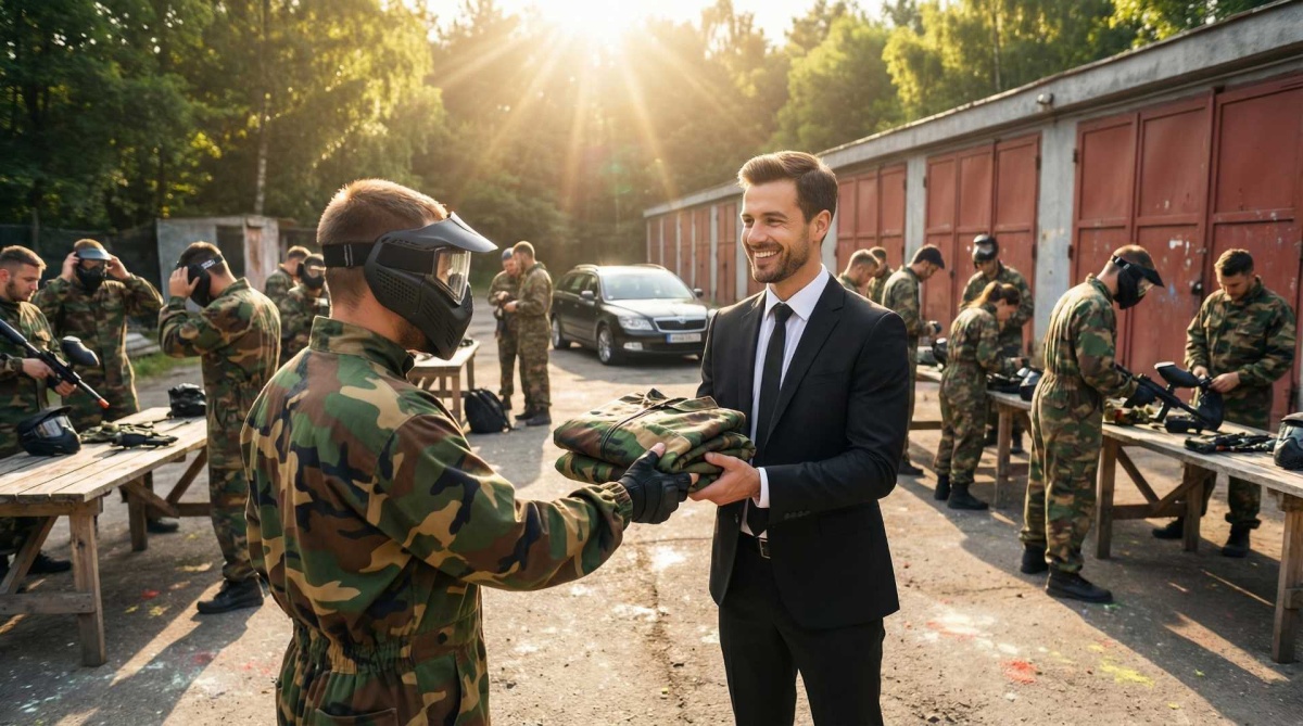 Firmenveranstaltungen und Teambuilding,</br>in der Paintball Arena Cheb